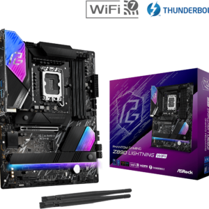Материнская плата ASRock Z890 LIGHTNING WIFI LGA1851 4xDDR5 4xSATA 4xM.2 HDMI Type-C ATX
