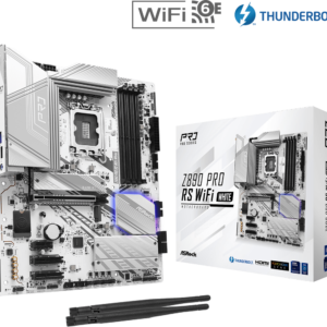 Материнская плата ASRock Z890 PRO RS WIFI WHITE LGA1851 4xDDR5 4xSATA 4xM.2 HDMI DP Type-C ATX