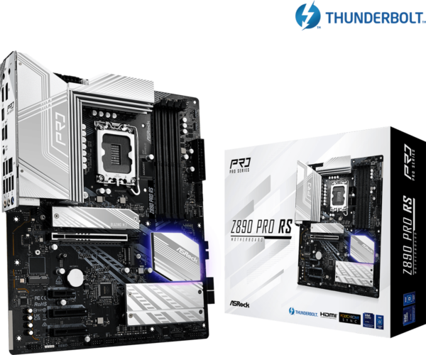 Материнская плата ASRock Z890 PRO RS LGA1851 4xDDR5 4xSATA 4xM.2 HDMI DP Type-C ATX