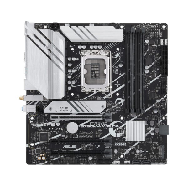 Материнская плата ASUS PRIME B760M-A WIFI D4, LGA1700 4xDDR4 4xSATA3 2xM.2 RAID 2xHDMI DP mATX