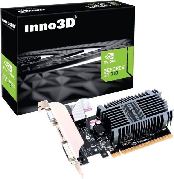 Видеокарта Inno3D GeForce GT 710, 2G DDR3 64bit VGA DVI HDMI N710-1SDV-E3BX