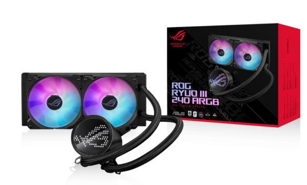 Водяное охлаждение CPU Asus ROG RYUO III 240 ARGB 2x120mm Liquid CPU Cooler, ARGB, Black