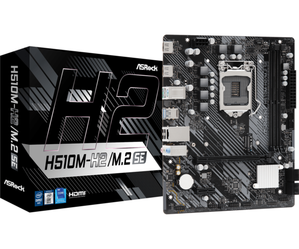 Материнская плата ASRock H510M-H2/M.2 SE LGA1200 2xDDR4 4xSATA M.2 2xHDMI mATX