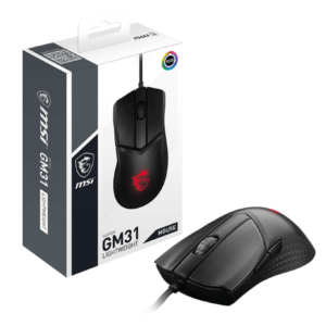 Мышь MSI Clutch Clutch GM31 LIGHTWEIGHT RGB USB2.0/кабель 2м/Вес 174г./Черный