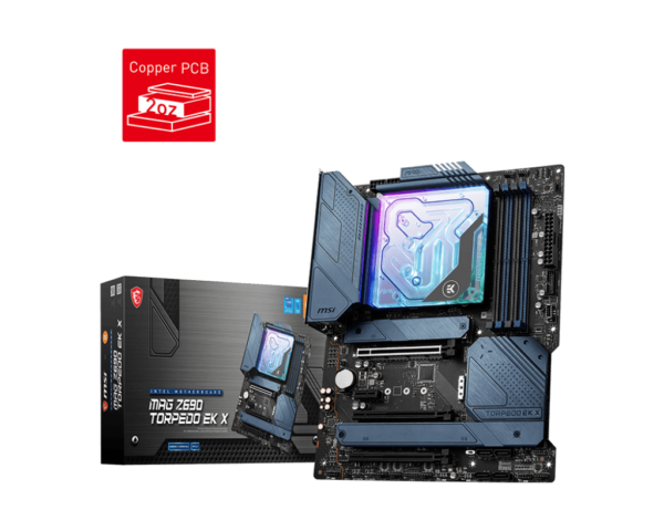 Материнская плата MSI MAG Z690 TORPEDO EK X LGA1700 iZ690 4xDDR5 6xSATA3 RAID 4xM.2 HDMI DP ATX