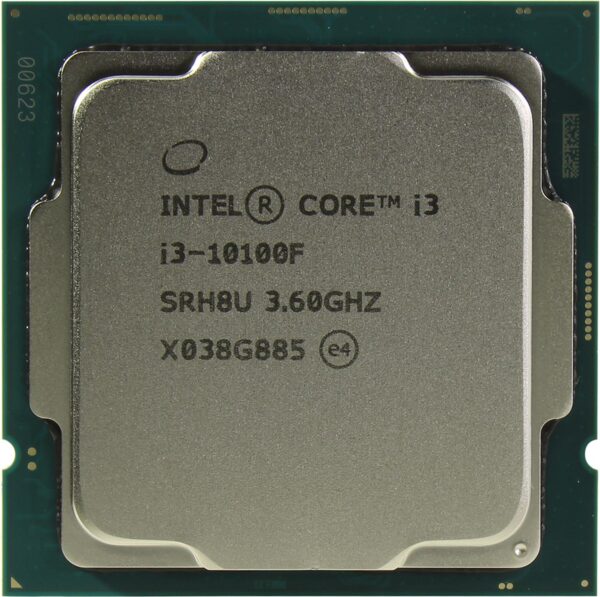 CPU Intel Core i3-10100F 3,6GHz (4,3GHz) 6Mb 4/8 Core Comet Lake 65W FCLGA1200 Tray