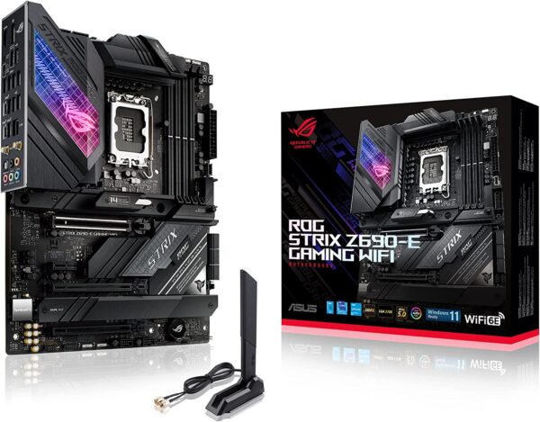 Материнская плата ASUS ROG STRIX Z690-E GAMING WIFI, LGA1700 4xDDR5 6xSATA3 RAID 3xM.2 HDMI DP ATX