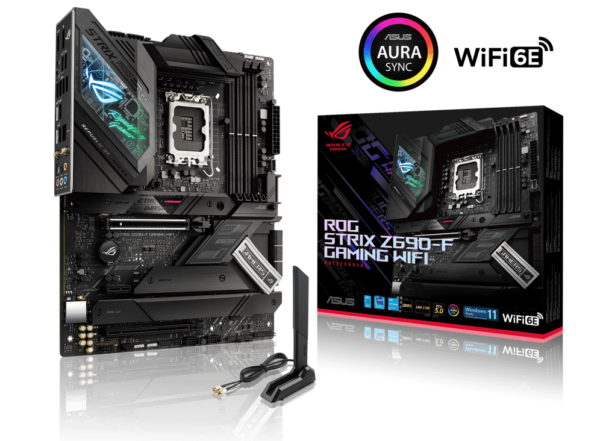 Материнская плата ASUS ROG STRIX Z690-F GAMING WIFI, LGA1700 4xDDR5 6xSATA3 RAID 4xM.2 HDMI DP ATX