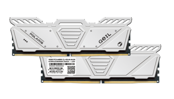 Оперативная память 32GB Kit (2x16GB) GEIL Polaris 5600Mhz DDR5 PC5-44800 GOW532GB5600C38ADC White