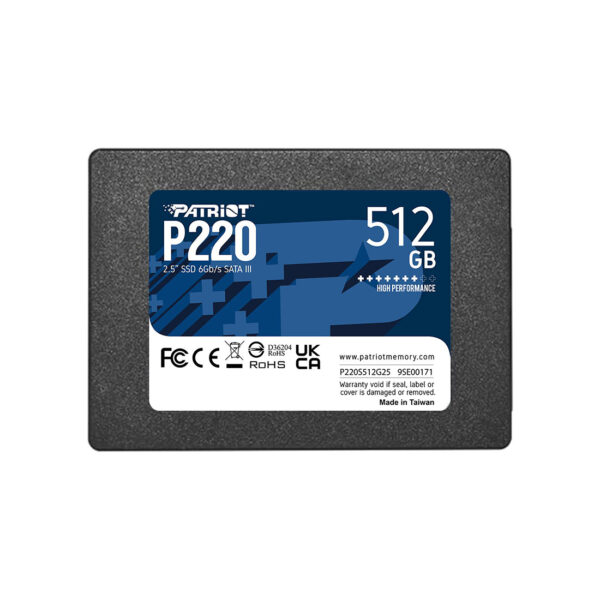 Твердотельный накопитель SSD Patriot Memory P220 P220S512G25 512GB SATA III