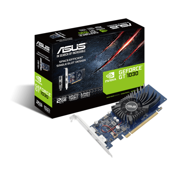 Видеокарта ASUS GeForce GT1030 2GB 64bit GDDR5 6008MHz 1xHDMI 1xDP HDCP GT1030-2G-BRK