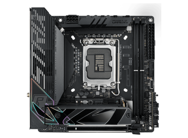 Материнская плата ASUS ROG STRIX Z790-I GAMING WIFI, LGA1700 2xDDR5 2xSATA3 RAID 2xM.2 HDMI M-ITX