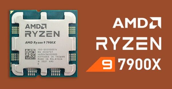 Процессор AMD Ryzen 9 7900X 4,7Гц (5,6ГГц Turbo) 12С/24T 64MB L3 170W-230W AM5 OEM 100-000000589