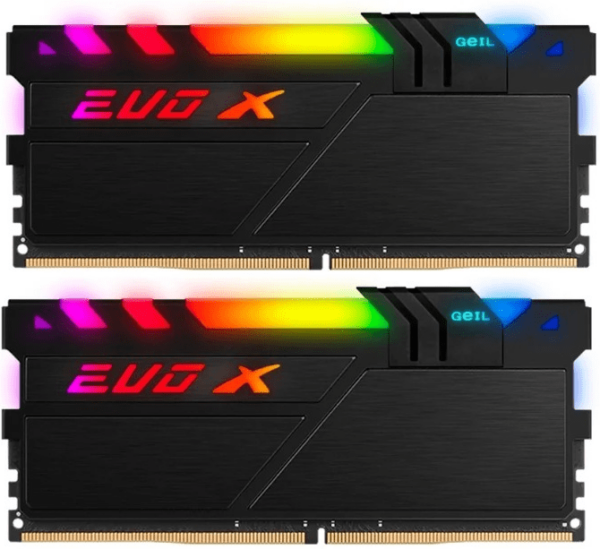 Оперативная память 32GB Kit (2x16GB) GEIL DDR4 3200MHz EVO X II Black RGB GEXSB432GB3200C16ADC