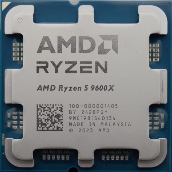 Процессор AMD Ryzen 5 9600X 3,9GHz (5,4GHz Turbo) AM5, 4nm, 6/12/ L3 32Mb, 65W, 100-000001405