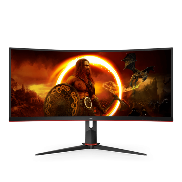 Монитор Игровой 34" AOC CU34G2X/BK/01 VA 3440x1440@144Hz 300cd/m2 Curved 3000:1 1мс 2xHDMI 2xDP Bl