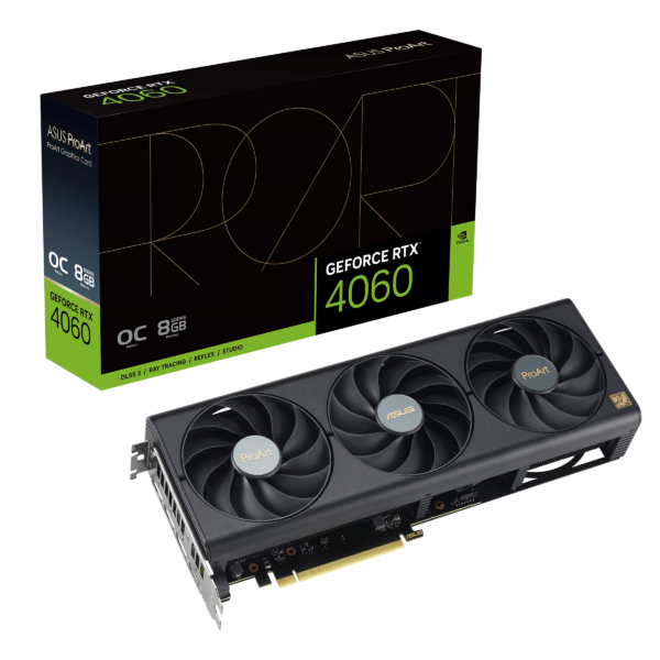 Видеокарта ASUS GeForce RTX4060 OC 8GB GDDR6 128-bit HDMI 3xDP PROART-RTX4060-O8G