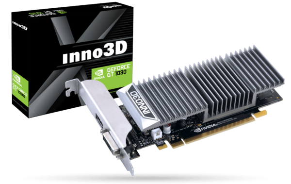 Видеокарта Inno3D GeForce GT1030 2GB GDDR5 LP, 2G GDDR5 64bit DVI HDMI N1030-1SDV-E5BL