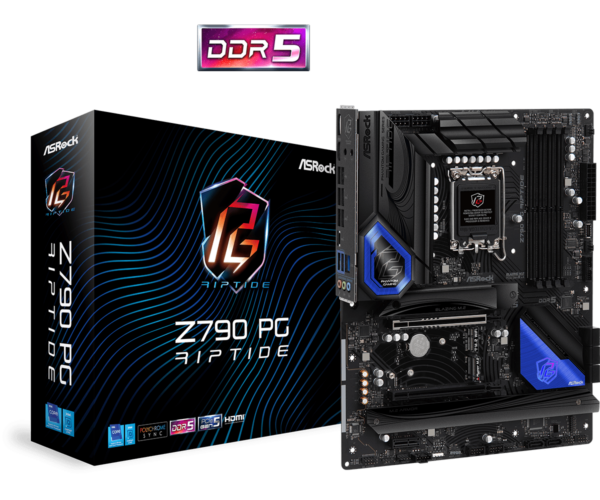 Материнская плата ASRock Z790 PG RIPTIDE LGA1700 4xDDR5 8xSATA RAID 4xM.2 HDMI DP ATX