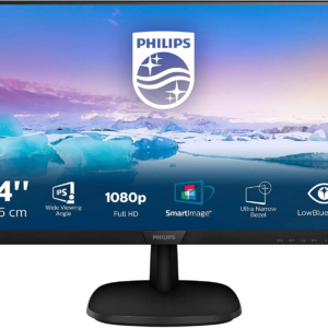 Монитор 23,8" PHILIPS 243V7QDSB/00/01 IPS 1920x1080 75Hz 4мс 250кдм 1000:1 VGA DVI HDMI Черный
