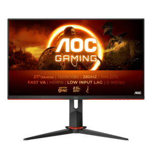Монитор Игровой 27" AOC 27G2ZN3/BK/01 Fast VA 1920x1080 280Hz 0.5ms 300cd/m 4000:1 2xHDMI 1xDP Black