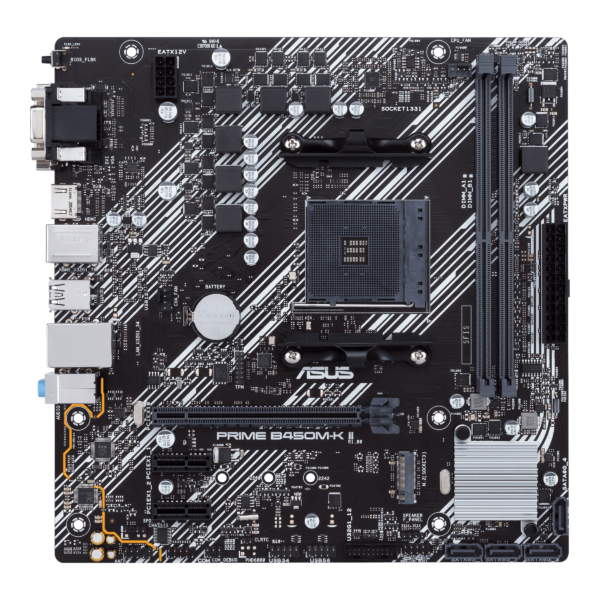 Материнская плата ASUS PRIME B450M-K II AM4 2xDDR4 4xSATA3 RAID 2xM.2 D-Sub DVI-D HDMI mATX