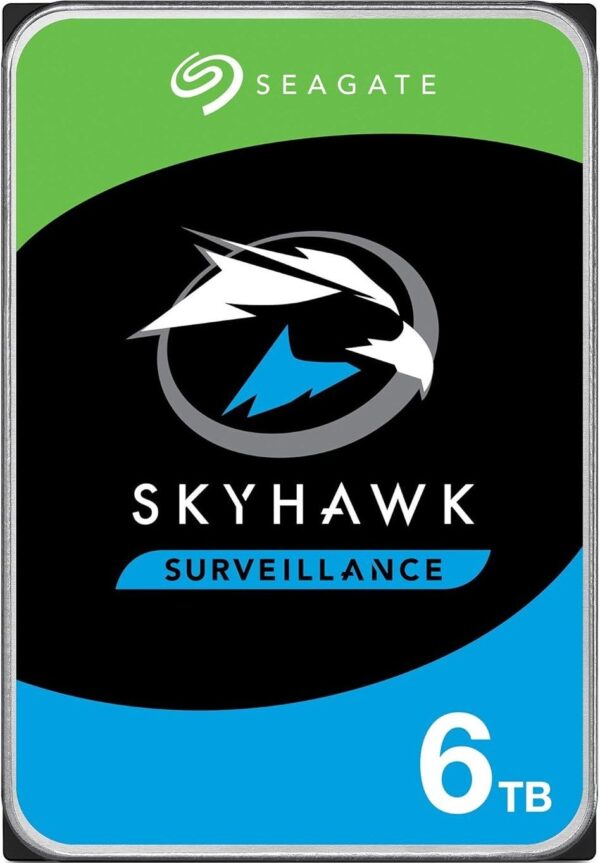 Жесткий диск для видеонаблюдения  6Tb Seagate Surveillance SkyHawk SATA3 5400rpm 256Mb ST6000VX001