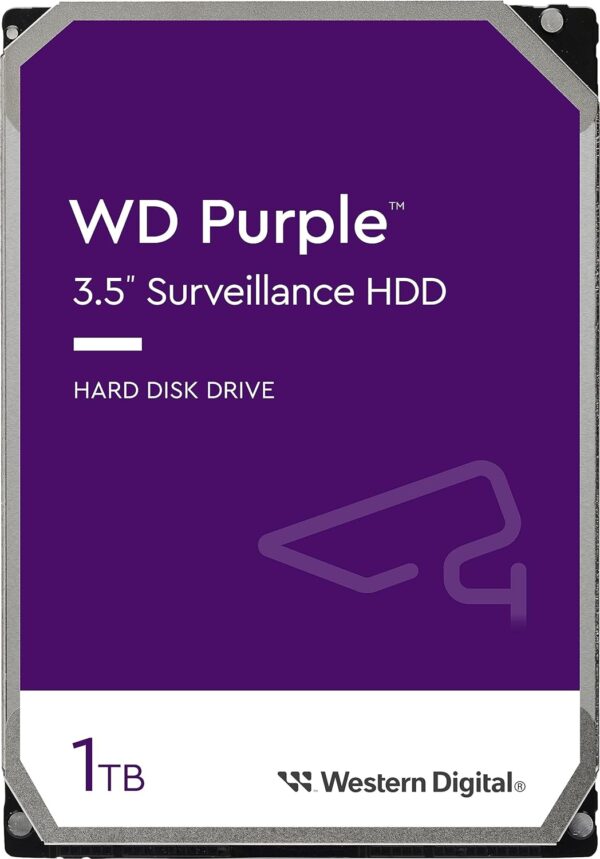 Жесткий диск для видеонаблюдения HDD  1Tb Western Digital Purple SATA 6Gb/s 64Mb 3,5" WD11PURZ