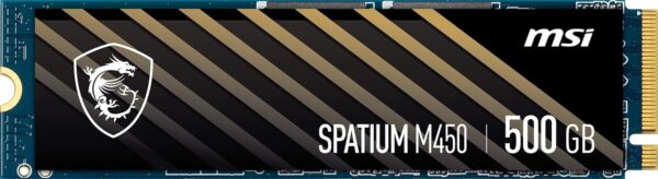 Твердотельный накопитель  500Gb SSD MSI SPATIUM M450 M.2 PCIe NVMe R3600Mb/s W2300MB/s SPATIUM M450