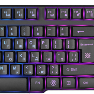 Клавиатура проводная игровая Defender Mayhem GK-360DL, ENG/RUS, USB, RGB подсветка, НОВИНКА!