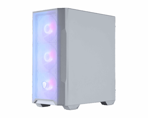 Компьютерный корпус MSI MAG FORGE M100R WHITE mATX/Mini-ITX, 2xUSB 2.0, USB 3.2, Audio, Mic, mATX