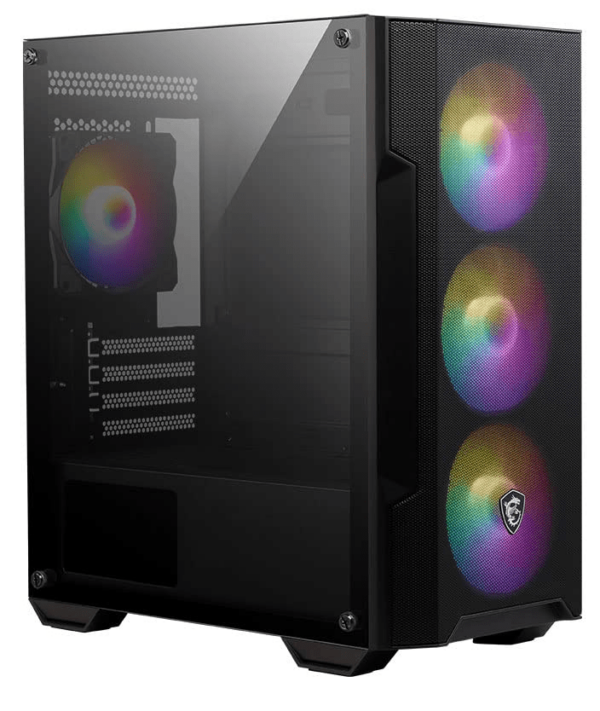 Компьютерный корпус MSI MAG FORGE M100A mATX/Mini-ITX 1x3.5", 2x2.5", 1xUSB 3.2 Gen1, ARGB, MicroATX