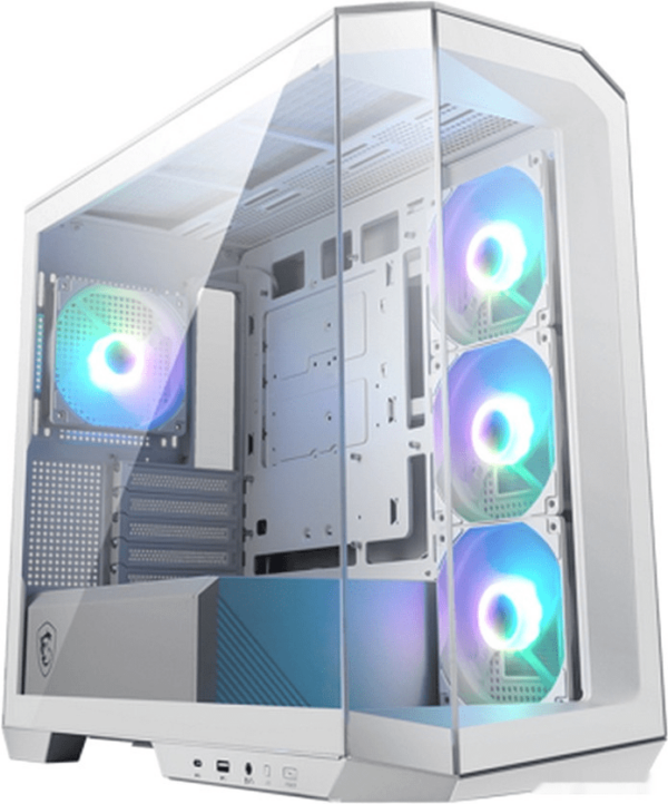 Компьютерный корпус MSI MAG PANO M100R PZ mATX/ITX 1x3.5"/2.5", USB 3.2 Type-A White