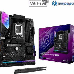 Материнская плата ASRock B860 LIGHTNING WIFI LGA1851 4xDDR5 4xSATA 4xM.2 1xHDMI 1xDP ATX