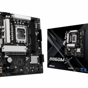 Материнская плата ASRock B860M-X LGA1851 2xDDR5 4xSATA 2xM.2 1xHDMI 1xDP mATX